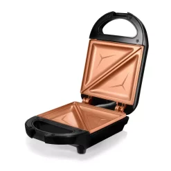 Electric Skillets & Indoor Grills Gotham Steel Ti-Ceramic Black Non-Stick Single Sandwich Maker -MegaChef Sales Shop black gotham steel panini presses 2980 4f 1000