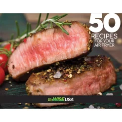 Air Fryers GoWISE USA 8-in-1 5.8 Qt. Black Electric Air Fryer With Recipe Book -MegaChef Sales Shop black gowise usa air fryers gw22731 fa 1000