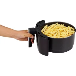 Air Fryers GoWISE USA 5 Qt. Black Air Fryer With Duo Touchscreen Display -MegaChef Sales Shop black gowise usa air fryers gw22821 s 44 1000