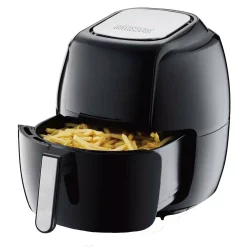 Air Fryers GoWISE USA 8-in-1 7.0 Qt. Black Electric Air Fryer With Recipe Book -MegaChef Sales Shop black gowise usa air fryers gw22931 4f 1000