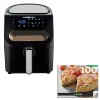 Air Fryers GoWISE USA 4 Qt. Black Electric Air Fryer With See Through Window And 8-Presets