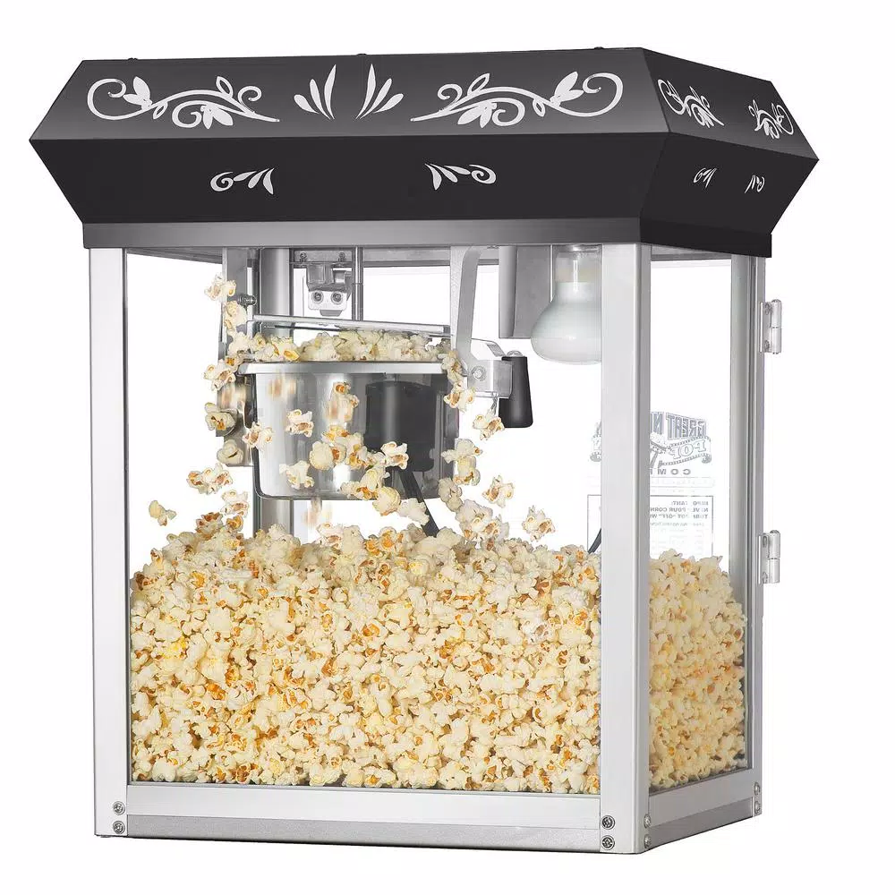 Popcorn Machines Great Northern 6 Oz. Black Foundation Model Popcorn Popper Machine 2 Popcorn Machines Great Northern 6 Oz. Black Foundation Model Popcorn Popper Machine - Image 2