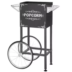 Popcorn Machines Great Northern Foundation Popcorn Machine With Cart- Popper Makes 2 Gallons- 6-Ounce Kettle, Old Maids Drawer, Warming Tray & Scoop -MegaChef Sales Shop black great northern popcorn machines 661924epn 1f 1000