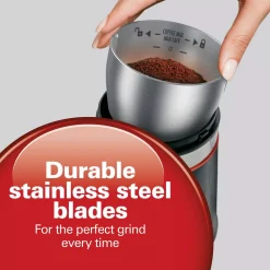 Coffee Makers Hamilton Beach Custom Grind 5 Oz. Black Blade Coffee Grinder -MegaChef Sales Shop black hamilton beach coffee grinders 80393 c3 1000