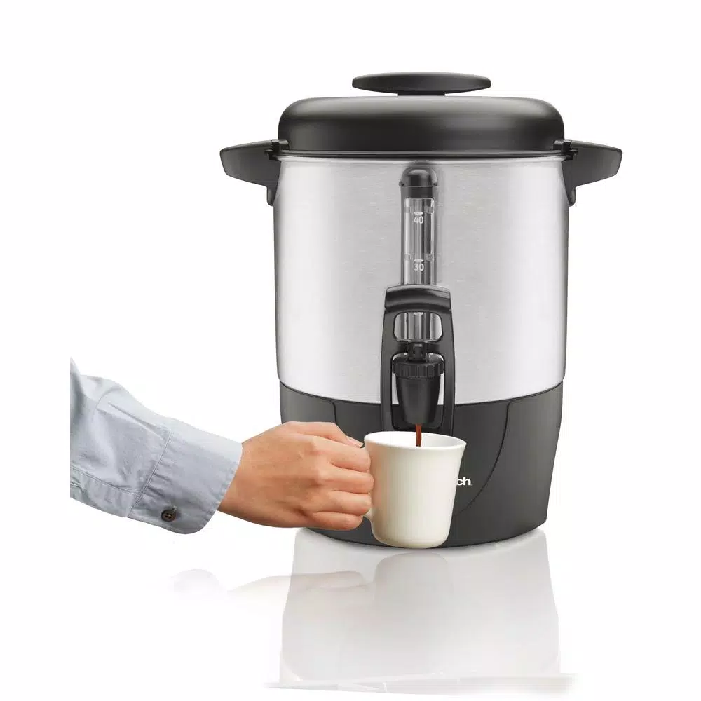 Coffee Makers Hamilton Beach 40-Cup Stainless Steel Coffee Urn 1 Coffee Makers Hamilton Beach 40-Cup Stainless Steel Coffee Urn