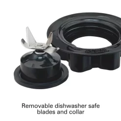 Blenders Hamilton Beach 40 Oz. 2-Speed Black Glass Smoothie Smart Blender -MegaChef Sales Shop black hamilton beach countertop blenders 56207 44 1000