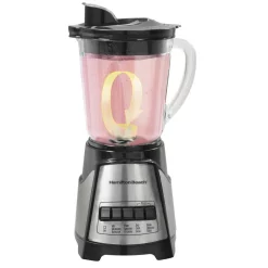 Blenders Hamilton Beach 40 Oz. 12-Speed Black And Stainless Steel Blender With Food Chopper Jar -MegaChef Sales Shop black hamilton beach countertop blenders 58149 1f 1000