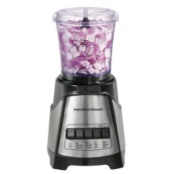 Blenders Hamilton Beach 40 Oz. 12-Speed Black And Stainless Steel Blender With Food Chopper Jar -MegaChef Sales Shop black hamilton beach countertop blenders 58149 4f 1000