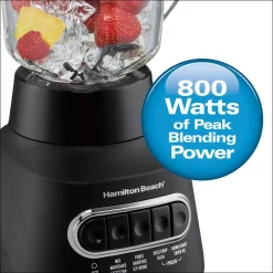 Blenders Hamilton Beach Power Elite 40 Oz. 5-Speed Black Blender -MegaChef Sales Shop black hamilton beach countertop blenders 58175 c3 1000