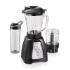 Blenders Hamilton Beach Multiblend 52 Oz. 6-Speed Black Countertop Blender With Glass Jar And Travel Jar And Food Chopper