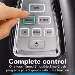 Blenders Hamilton Beach Multiblend 52 Oz. 6-Speed Black Countertop Blender With Glass Jar And Travel Jar And Food Chopper -MegaChef Sales Shop black hamilton beach countertop blenders 58242 66 1000