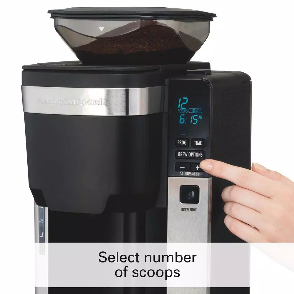 Coffee Makers Hamilton Beach 12-Cup Black Auto Grounds Dispensing Coffee Maker 5 Coffee Makers Hamilton Beach 12-Cup Black Auto Grounds Dispensing Coffee Maker - Image 5