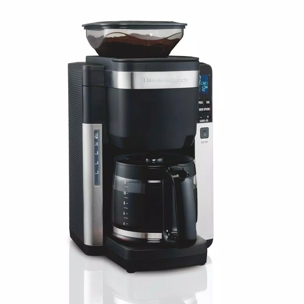 Coffee Makers Hamilton Beach 12-Cup Black Auto Grounds Dispensing Coffee Maker 1 Coffee Makers Hamilton Beach 12-Cup Black Auto Grounds Dispensing Coffee Maker