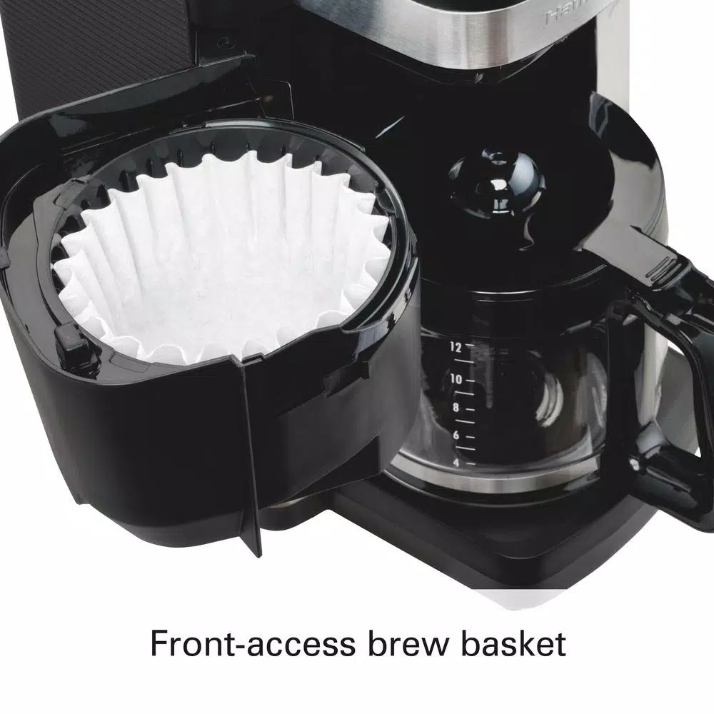 Coffee Makers Hamilton Beach 12-Cup Black Auto Grounds Dispensing Coffee Maker 2 Coffee Makers Hamilton Beach 12-Cup Black Auto Grounds Dispensing Coffee Maker - Image 2
