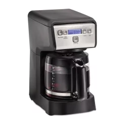 Coffee Makers Hamilton Beach Compact 12-Cup Black Programmable Drip Coffee Maker -MegaChef Sales Shop black hamilton beach drip coffee makers 46200 4f 1000