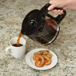 Coffee Makers Hamilton Beach 14-Cup Black Programmable Front-Fill Coffee Maker -MegaChef Sales Shop black hamilton beach drip coffee makers 46390 31 1000