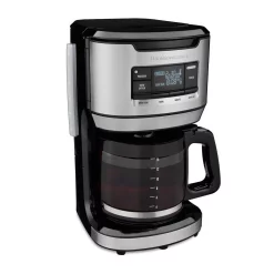 Coffee Makers Hamilton Beach 14-Cup Black Programmable Front-Fill Coffee Maker -MegaChef Sales Shop black hamilton beach drip coffee makers 46390 c3 1000