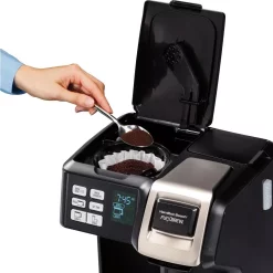 Coffee Makers Hamilton Beach Flex Brew 2-Way 10-Cup Black Drip Coffee Maker With Thermal Carafe -MegaChef Sales Shop black hamilton beach drip coffee makers 49966 fa 1000