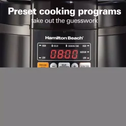 Cookers Hamilton Beach Multi-Function 6 Qt. Black Electric Pressure Cooker -MegaChef Sales Shop black hamilton beach electric pressure cookers 34501 fa 1000
