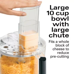 Food Processing Hamilton Beach Chef Prep 10-Cup 3-Speed Black Food Processor -MegaChef Sales Shop black hamilton beach food processors 70670 44 1000