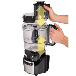 Food Processing Hamilton Beach Stack And Snap 10-Cup 3-Speed Black Food Processor -MegaChef Sales Shop black hamilton beach food processors 70721 44 1000
