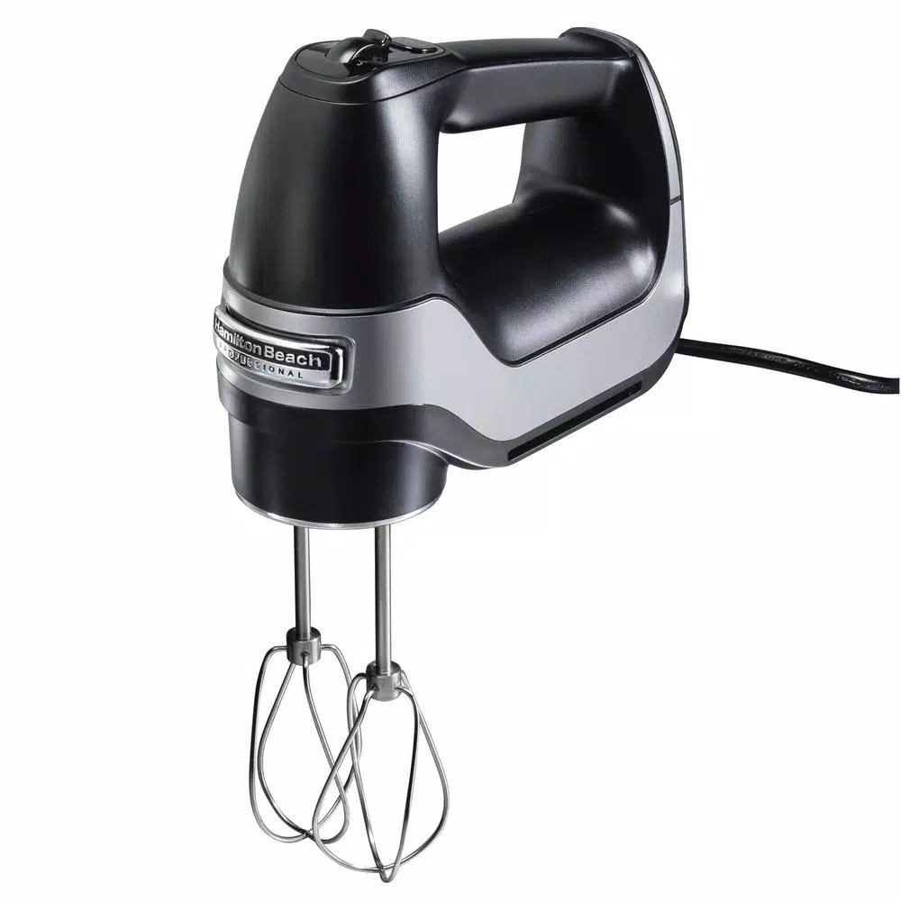 Mixers Hamilton Beach Professional 5-Speed Black Hand Mixer 1 Mixers Hamilton Beach Professional 5-Speed Black Hand Mixer