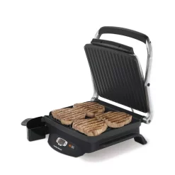 Electric Skillets & Indoor Grills Hamilton Beach Steak Lover’s 100 Sq. In. Black Indoor Grill With Lid -MegaChef Sales Shop black hamilton beach indoor grills 25331 c3 1000