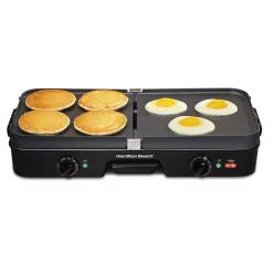 Electric Skillets & Indoor Grills Hamilton Beach 3 In 1 180 Sq. In. Black Indoor Grill With Removable Grids -MegaChef Sales Shop black hamilton beach indoor grills 38546 1f 1000