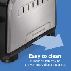 Toasters Hamilton Beach Expert Toast 900 W 2-Slice Black And Stainless Steel Wide Slot Toaster -MegaChef Sales Shop black hamilton beach pop up toasters 22994 fa 1000