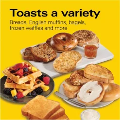 Toasters Hamilton Beach 4-Slice Black Wide Slot Toaster -MegaChef Sales Shop black hamilton beach pop up toasters 24671 44 1000