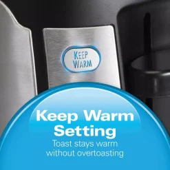 Toasters Hamilton Beach 4-Slice Black Long Slot Toaster -MegaChef Sales Shop black hamilton beach pop up toasters 24810 4f 1000