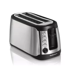 Toasters Hamilton Beach 4-Slice Black Long Slot Toaster