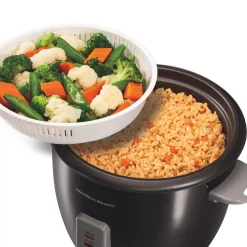 Cookers Hamilton Beach 16-Cup Black Rice Cooker -MegaChef Sales Shop black hamilton beach rice cookers 37517 31 1000