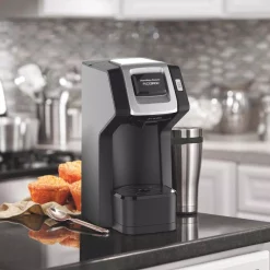 Coffee Makers Hamilton Beach FlexBrew Black Single Serve Coffee Maker -MegaChef Sales Shop black hamilton beach single serve coffee makers 49974 31 1000