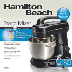 Mixers Hamilton Beach 4 Qt. 7-Speed Black Stand Mixer -MegaChef Sales Shop black hamilton beach stand mixers 63394 d4 1000