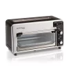 Toasters Hamilton Beach Toastation 1300 W 2-Slice Black And Gray Toaster Oven With Top Toasting Slot