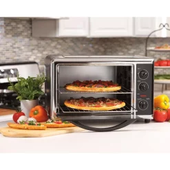 Toasters Hamilton Beach 1500-Watt 12-Slice Black Countertop Toaster Oven With Convection And Rotisserie 10 Toasters Hamilton Beach 1500-Watt 12-Slice Black Countertop Toaster Oven With Convection And Rotisserie -MegaChef Sales Shop black hamilton beach toaster ovens 31100d 66 1000
