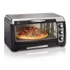 Toasters Hamilton Beach 6 Slice Easy Clean Black Toaster Oven