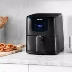Air Fryers KALORIK 3.5 Qt. Matte Black Digital Air Fryer -MegaChef Sales Shop black kalorik air fryers ft 45103 bk 4f 1000