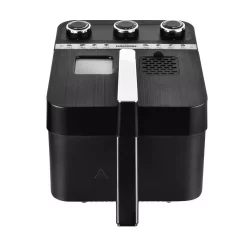 Deep Fryers KALORIK 3.5 Qt. Black 2-in-1 Deep And Air Fryer -MegaChef Sales Shop black kalorik deep fryers ft 45417 bk fa 1000