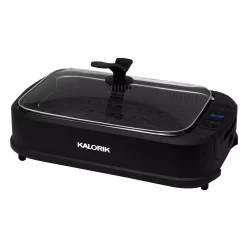Electric Skillets & Indoor Grills KALORIK Smokeless Indoor Grill -MegaChef Sales Shop black kalorik indoor grills gr 45386 bk c3 1000