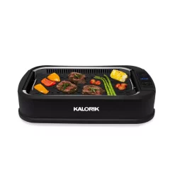 Electric Skillets & Indoor Grills KALORIK Smokeless Indoor Grill -MegaChef Sales Shop black kalorik indoor grills gr 45386 bk fa 1000