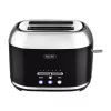 Toasters KALORIK Retro 2-Slice Black Wide Slot Toaster