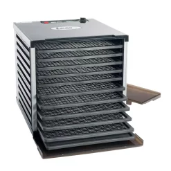 Food Processing LEM Mighty Bite 10-Tray Black Food Dehydrator With Temperature Control