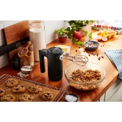 Mixers KitchenAid Cordless 7-Speed Black Matte Hand Mixer -MegaChef Sales Shop black matte kitchenaid hand mixers khmb732bm 1f 1000