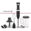 Blenders KitchenAid Cordless Variable Speed Black Matte Hand Blender With Chopper And Whisk Attachment
