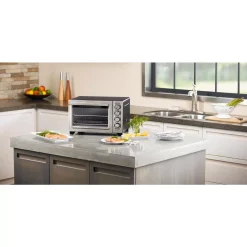 Toasters KitchenAid Black Matte Compact Toaster Oven -MegaChef Sales Shop black matte kitchenaid toaster ovens kco253bm 4f 1000