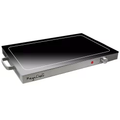 Food Warmers MegaChef Electric Black Warming Tray With Adjustable Temperature Controls -MegaChef Sales Shop black megachef buffet servers 985111968m c3 1000