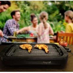 Electric Skillets & Indoor Grills MegaChef 165 Sq. In. Black Reversible Indoor Grill And Griddle -MegaChef Sales Shop black megachef indoor grills 985101714m fa 1000