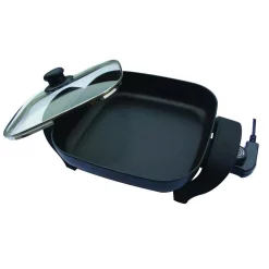 Electric Skillets & Indoor Grills Nesco 8 In. Black Non-Stick Electric Skillet With Heat Resistant Handles